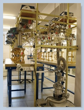 Vacuum lines for production of CO2